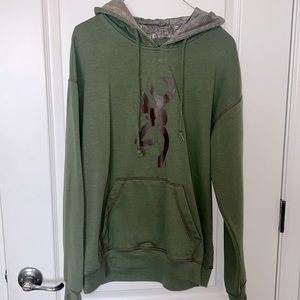 Men's forest green pullover